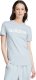 Adidas Koszulka damska adidas Loungewear Essentials Slim Logo Tee jasnoniebieska IY9188 L 1