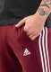 Adidas Spodnie męskie adidas Essentials Fleece 3-Stripes Tapered Cuff bordowe JG5951 S 3