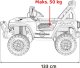 Ramiz Autko terenowe Geoland Power dla 2 dzieci Biały + Pilot + Silniki 2x200W + Bagażnik + Radio MP3 + LED 18