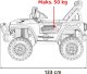 Ramiz Autko terenowe Geoland Power dla 2 dzieci Biały + Pilot + Silniki 2x200W + Bagażnik + Radio MP3 + LED 38