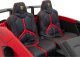 Ramiz Lamborghini Aventador SV na akumulator dla 2 dzieci Czerwony + Silnik bezszczotkowy + Pompowane koła + Audio LED 39
