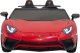 Ramiz Lamborghini Aventador SV na akumulator dla 2 dzieci Czerwony + Silnik bezszczotkowy + Pompowane koła + Audio LED 48