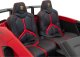 Ramiz Lamborghini Aventador SV na akumulator dla 2 dzieci Czerwony + Silnik bezszczotkowy + Pompowane koła + Audio LED 58