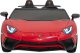 Ramiz Lamborghini Aventador SV na akumulator dla 2 dzieci Czerwony + Silnik bezszczotkowy + Pompowane koła + Audio LED 10