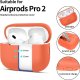 Tech-Protect Etui APPLE AIRPODS PRO 1 / 2 Tech-Protect Silicone Neon pomarańczowe 1