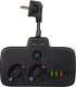 Blow 98-233# Przedłużacz sieciowy ps-310u 3-gniazda 3xusb 0.1m czarny 2x1mm 1