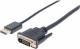 Kabel Manhattan DisplayPort - DVI-D 3m czarny (152136) 1