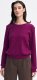 Nife Bluza z dzianiny prążkowanej z długim rękawem - purpura - BL08 (kolor purpura, rozmiar 36) 4