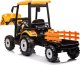 Ramiz Pojazd MEGA Traktor D68 Z Przyczepką Żółty 4