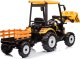 Ramiz Pojazd MEGA Traktor D68 Z Przyczepką Żółty 6