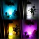 Techly Wazon na kwiaty z podświetlaniem LED RGB i pilotem 3