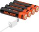 Bestone Akumulator bateria AAA 1000 mWh 10440 LR0 R03 micro U16 Wpisz 286 + kabel zasilający 5