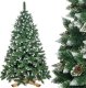 Springos Choinka sztuczna 220 cm Premium Royal Trees sosna diamentowa ośnieżona z szyszkami UNIWERSALNY 1