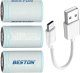 Bestone 1x akumulator bateria R20 1.5V 6000mWh USB C um1 D AM1 + kabel zasilający 1