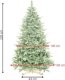 Springos Choinka sztuczna 220 cm Premium Royal Trees świerk syberyjski z drewnianym stojakiem UNIWERSALNY 20