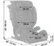 Fotelik samochodowy Nukido Louis Soft czarny 15-36 kg ISOFIX 6