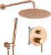 Zestaw prysznicowy Rea Zestaw natryskowy podtynkowy Rea Lungo Miedź Szczotkowana + BOX 1