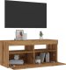 vidaXL Szafka pod TV z oświetleniem LED, dąb artisan, 90x35x40 cm 1