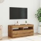 vidaXL Szafka pod TV z oświetleniem LED, dąb artisan, 90x35x40 cm 5