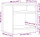 vidaXL vidaXL Szafka nocna, stare drewno, 40x30x40cm, materiał drewnopochodny 10