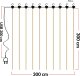 Heckermann Girlanda LED Heckermann YS-0003 3x3m 300LED Cool 2