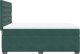 vidaXL Łóżko kontynentalne z materacem, ciemnozielone, 140x200 cm 9
