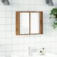 vidaXL vidaXL Szafka łazienkowa z lustrem, dąb artisan, 60x12x45 cm 4