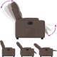 vidaXL Elektryczny fotel rozkładany, brązowy, obity sztuczną skórą 6
