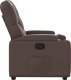 vidaXL Fotel rozkładany, brązowy, sztuczna skóra 7