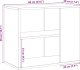 vidaXL vidaXL Szafka boczna, stare drewno 60x30x50 cm materiał drewnopochodny 8