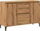 vidaXL Szafka, dąb artisan, 102x35x70 cm 2