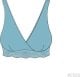 Carriwell CARRIWELL crossover sleeping nursing bra Black L 2512 7