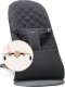 BabyBjorn BABYBJORN bouncer BLISS Cotton Classic Quilt, black + toy, 606130 1