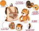 Perletti PERLETTI reversible backpack Lenny lion, 13075 2