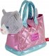 Perletti PERLETTI carriermetallic pink bag with removable plush Paris puppies, 13086 1