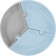 MINIKOIOI MINIKOIOI stay-put suction divided plate PUZZLE, Mineral Blue/Powder Grey, 101390003 1