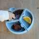 MINIKOIOI MINIKOIOI stay-put suction divided plate PUZZLE, Mineral Blue/Powder Grey, 101390003 2