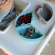 MINIKOIOI MINIKOIOI stay-put suction divided plate PUZZLE, Mineral Blue/Powder Grey, 101390003 3