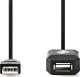 Kabel USB Nedis USB-A - USB-A 5 m Czarny (CCGL60EXTBK50) 2