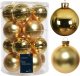 Kaemingk Zestaw 16 szklanych bombek choinkowych 8cm Złote błyszczące matowe 1