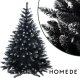 Homede Homede Sztuczna choinka świerk brokat CRISTAL styl klasyczny 220 cm czarna 2