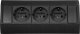 Orno Gniazdo meblowe podszafkowe (Schuko) 3x250V OR-GM-9001(GS)/B 2