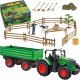 Qulki ZESTAW FARMA TRAKTOR Z PRZYCZEPĄ ZAGRODA FIGURKI ZWIERZĘTA ROLNIK 1