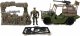 Qulki Zestaw Militarny Duży Pojazd wojskowy Jeep Wojsko Żołnierze Figurki 1