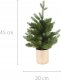Home Styling Collection Sztuczna choinka w złotej doniczce, 45 cm 2