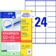 AVERY Etykiety uniwersalne 70x36 mm biały med Ultragrip - (65 ark x 24 stk.) 1