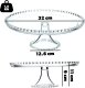 Kadax KADAX Patera Na Ciasto 32cm Szklana Torty Owoce Dekoracyjna Taca Na Nóżce 3