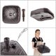 Kadax KADAX Podstawa Parasola Stojak Pod Parasol Ogrodowy Kwadratowy 39cm Obciążnik 9