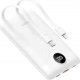 Powerbank Veger VEGER powerbank 10 000 mAh z wbudowanymi kablami Typ C / Lightning PD QC3.0 2A 22,5W C11C (W1170) biały 1