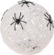 Christmas decoration KULA DEKORACYJNA LAMPKA Z PAJĄKIEM LED 15CM HALLOWEEN BIAŁA 1